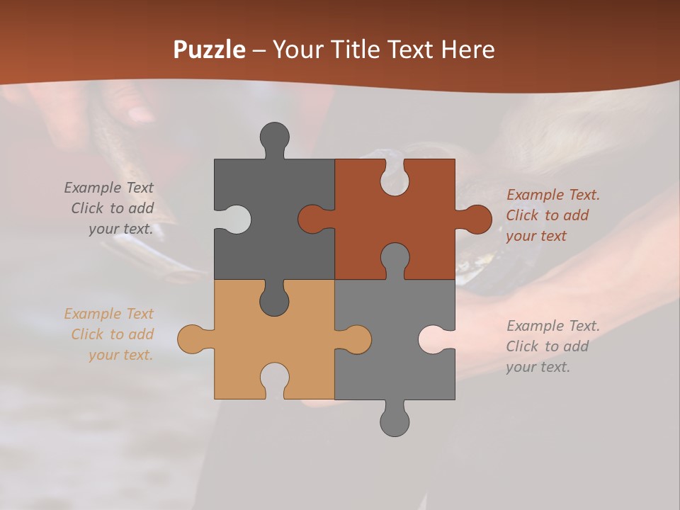 A Man Is Holding A Cat In His Hands PowerPoint Template