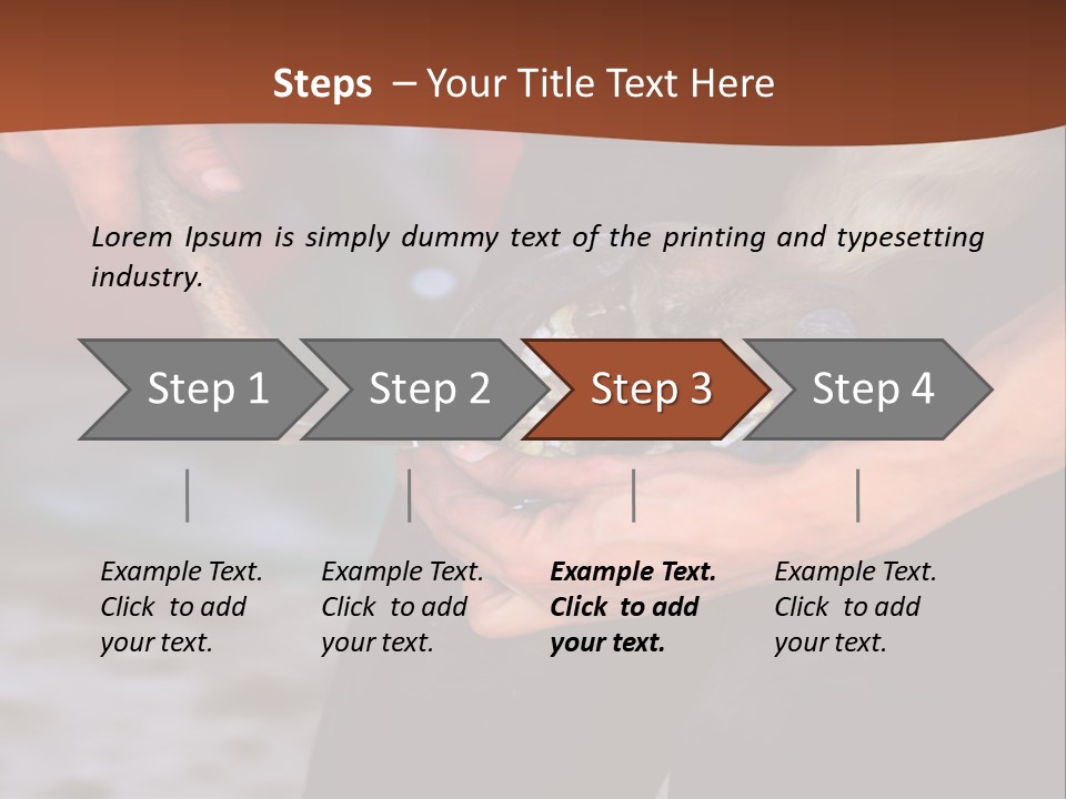 A Man Is Holding A Cat In His Hands PowerPoint Template