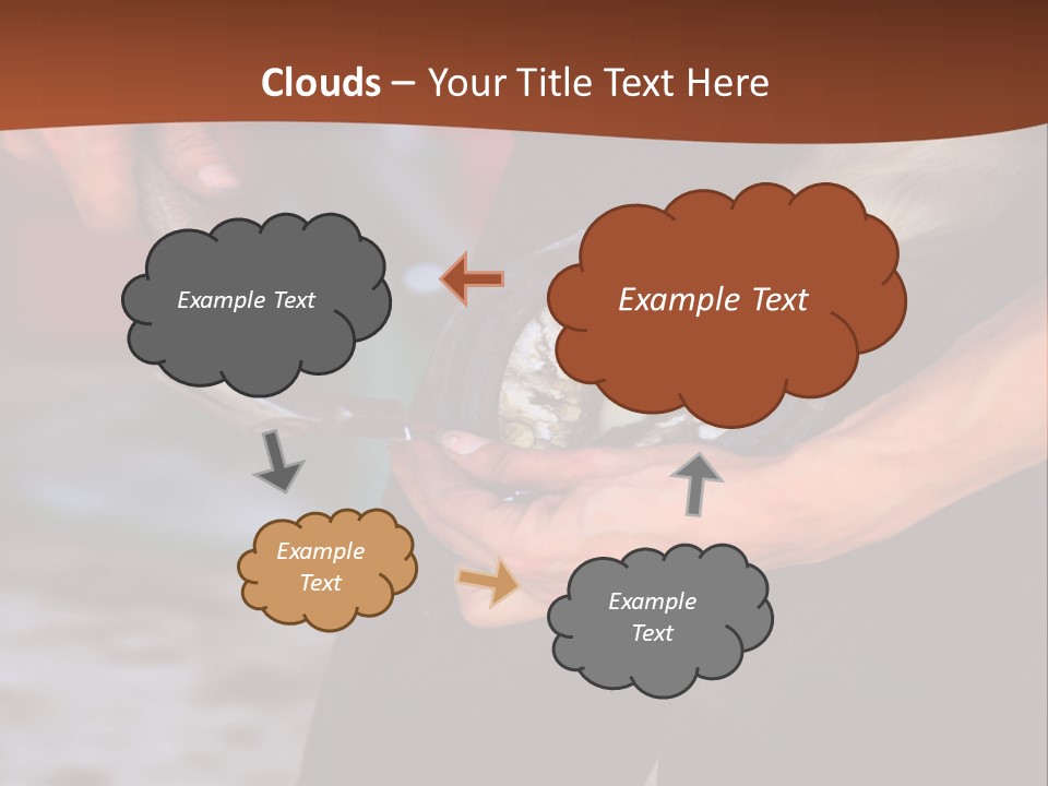 A Man Is Holding A Cat In His Hands PowerPoint Template