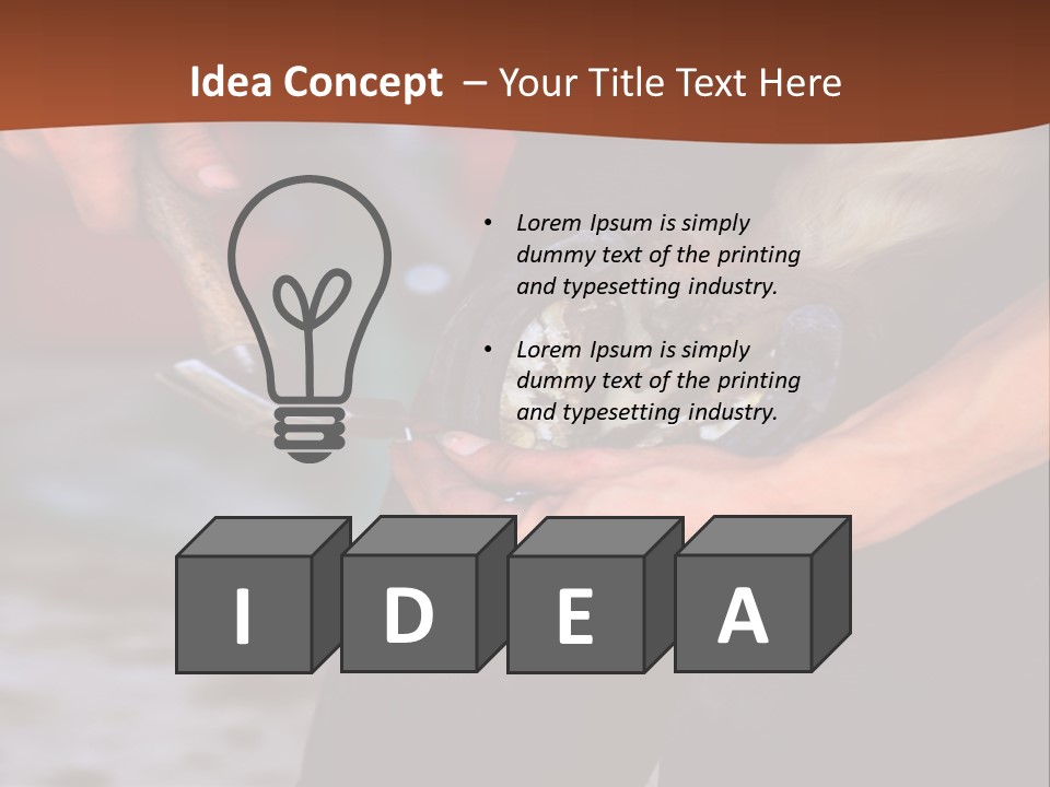 A Man Is Holding A Cat In His Hands PowerPoint Template