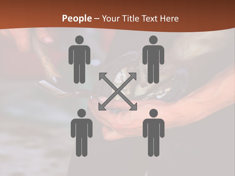 A Man Is Holding A Cat In His Hands PowerPoint Template