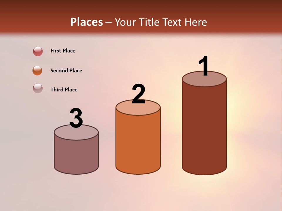 The Sun Is Shining Brightly In The Sky PowerPoint Template