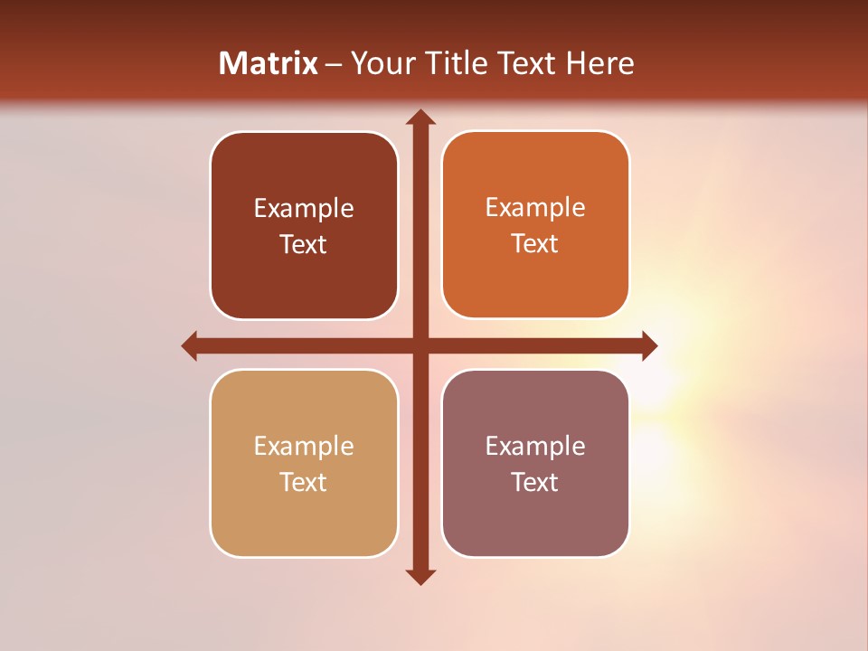 The Sun Is Shining Brightly In The Sky PowerPoint Template