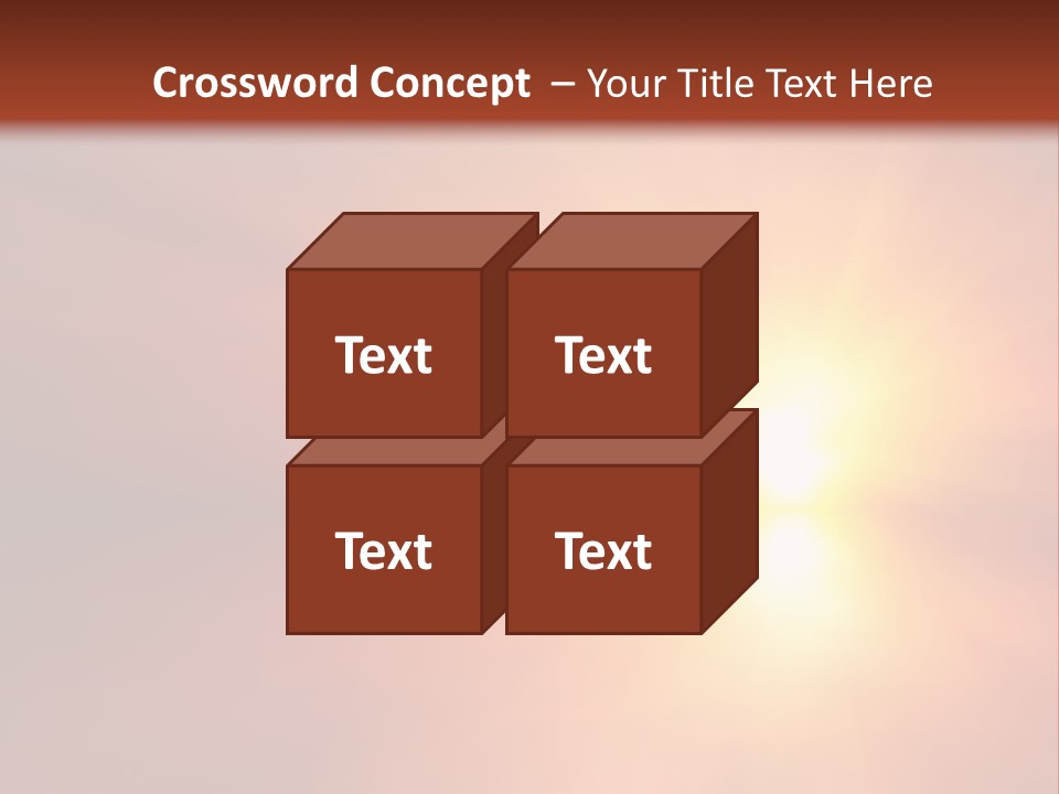 The Sun Is Shining Brightly In The Sky PowerPoint Template