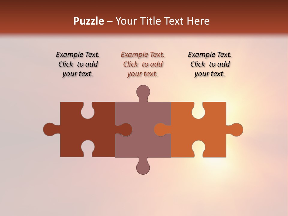 The Sun Is Shining Brightly In The Sky PowerPoint Template