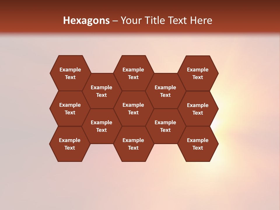 The Sun Is Shining Brightly In The Sky PowerPoint Template