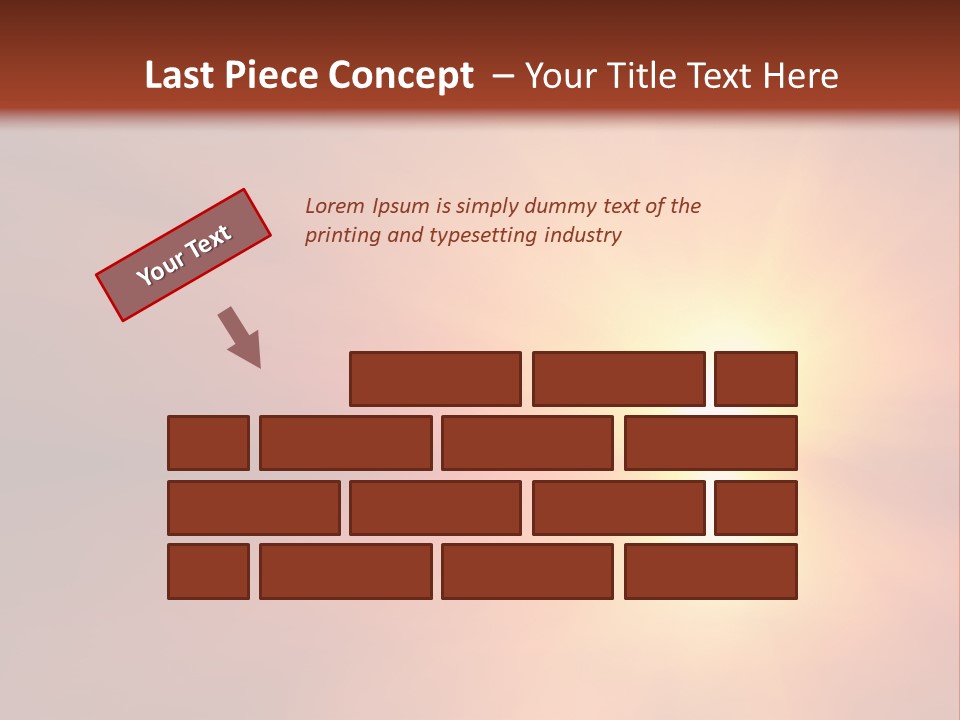 The Sun Is Shining Brightly In The Sky PowerPoint Template