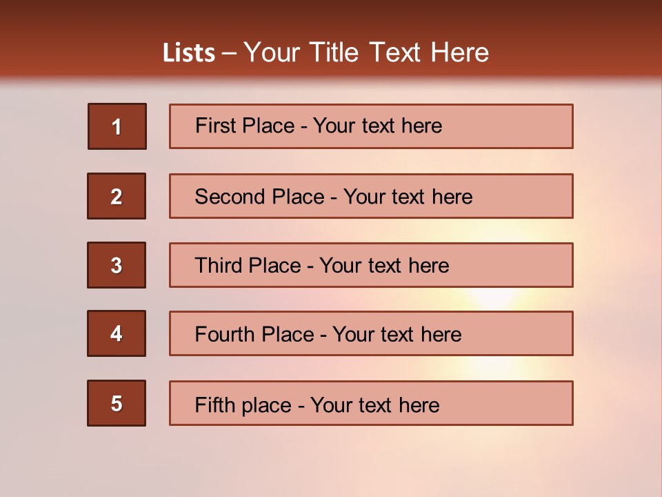 The Sun Is Shining Brightly In The Sky PowerPoint Template