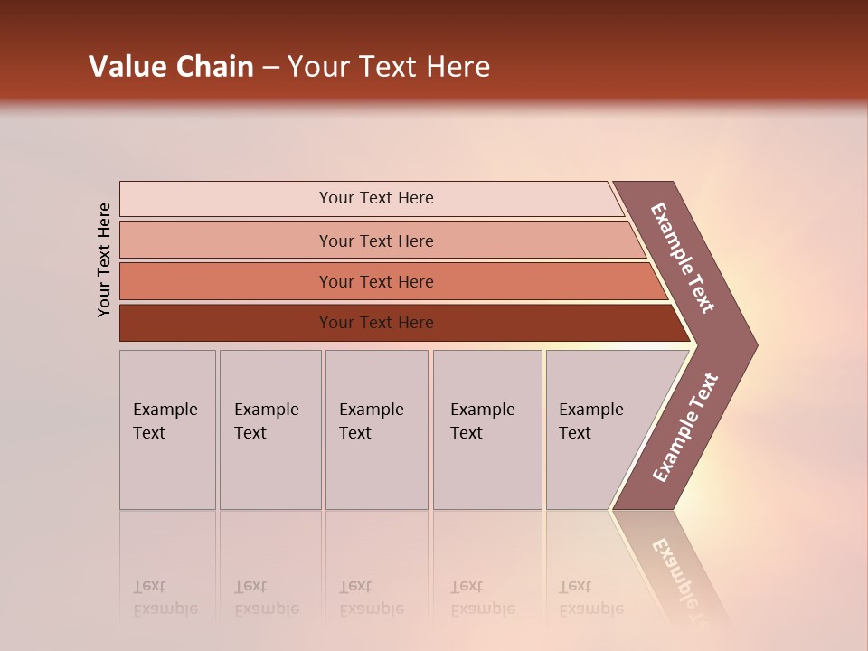 The Sun Is Shining Brightly In The Sky PowerPoint Template