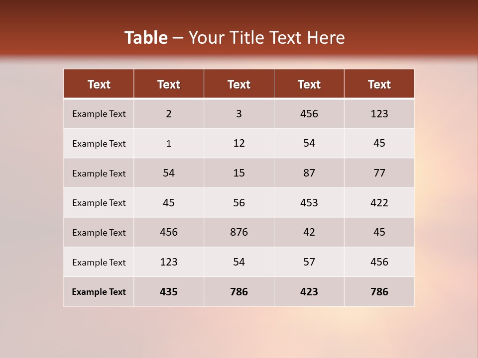 The Sun Is Shining Brightly In The Sky PowerPoint Template