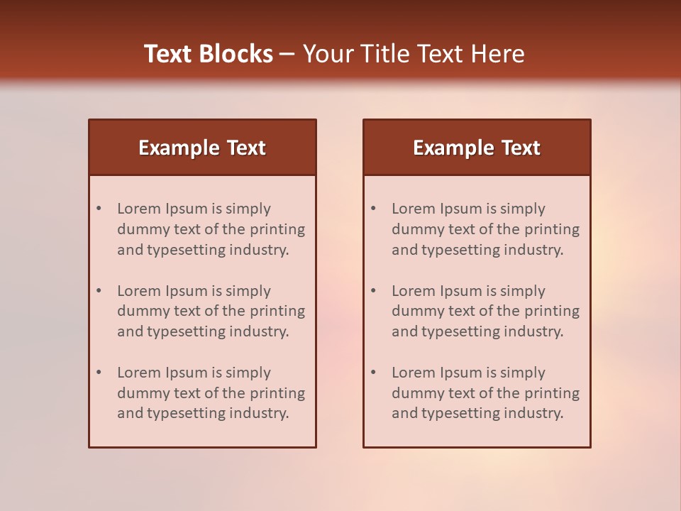 The Sun Is Shining Brightly In The Sky PowerPoint Template