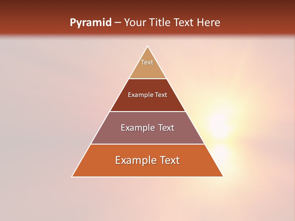 The Sun Is Shining Brightly In The Sky PowerPoint Template