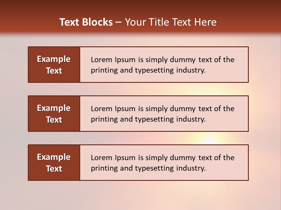 The Sun Is Shining Brightly In The Sky PowerPoint Template