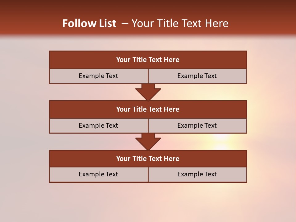 The Sun Is Shining Brightly In The Sky PowerPoint Template