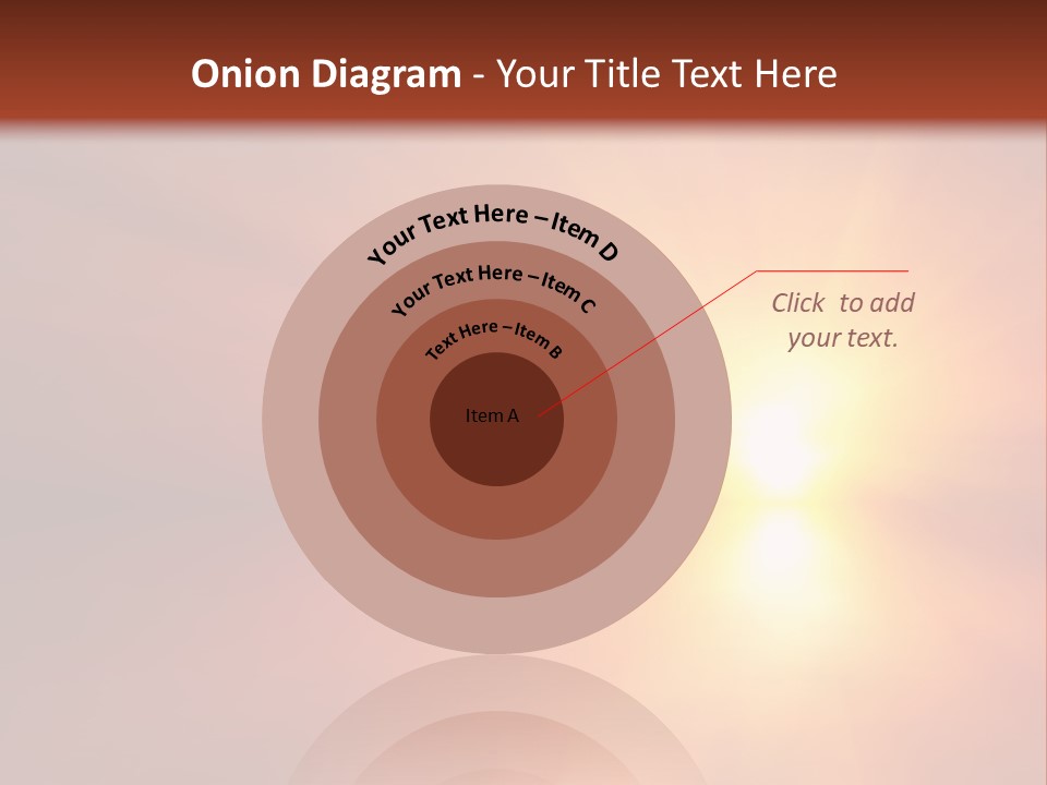 The Sun Is Shining Brightly In The Sky PowerPoint Template