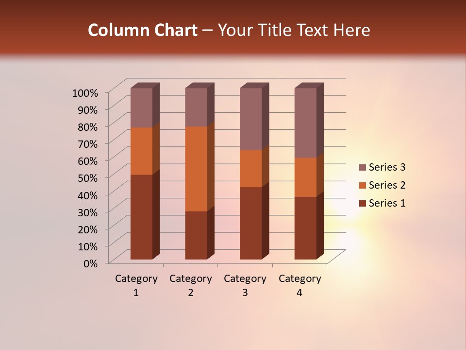 The Sun Is Shining Brightly In The Sky PowerPoint Template