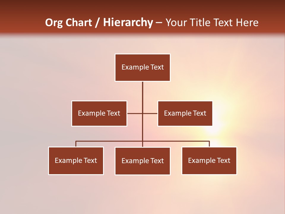 The Sun Is Shining Brightly In The Sky PowerPoint Template