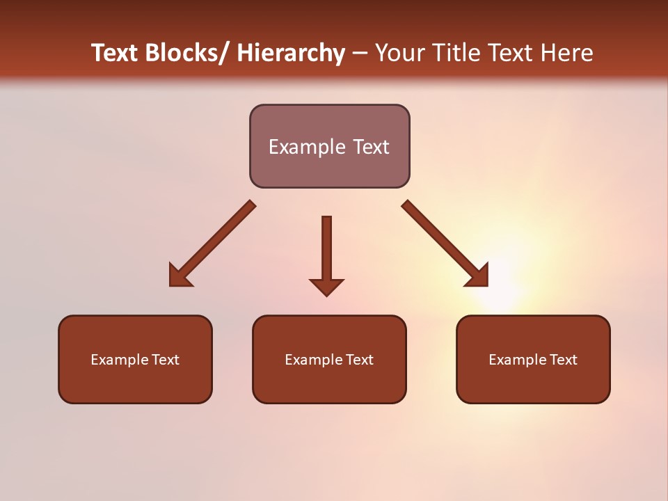 The Sun Is Shining Brightly In The Sky PowerPoint Template