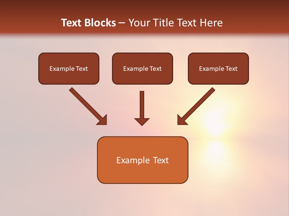 The Sun Is Shining Brightly In The Sky PowerPoint Template