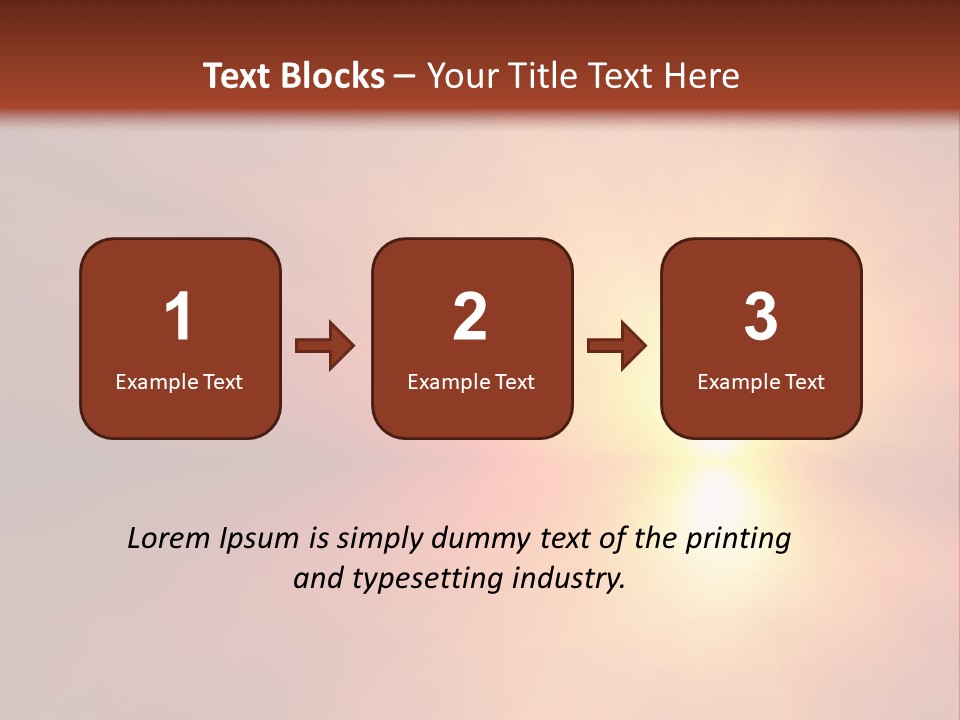 The Sun Is Shining Brightly In The Sky PowerPoint Template