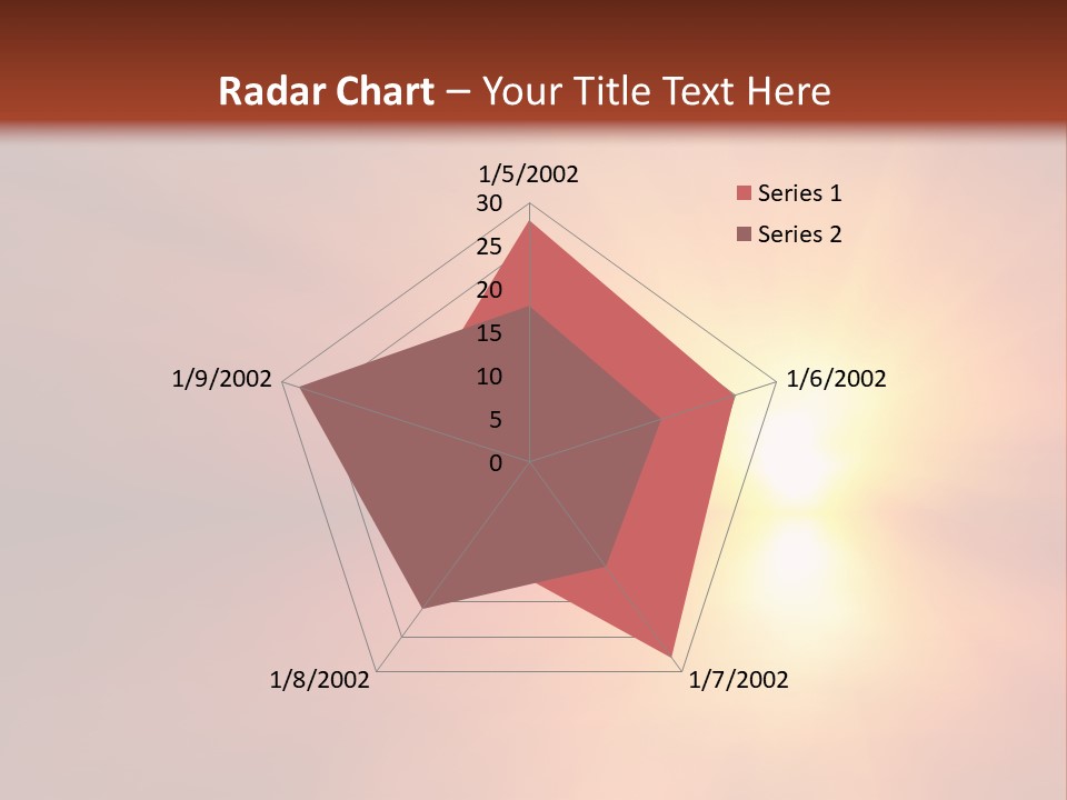 The Sun Is Shining Brightly In The Sky PowerPoint Template