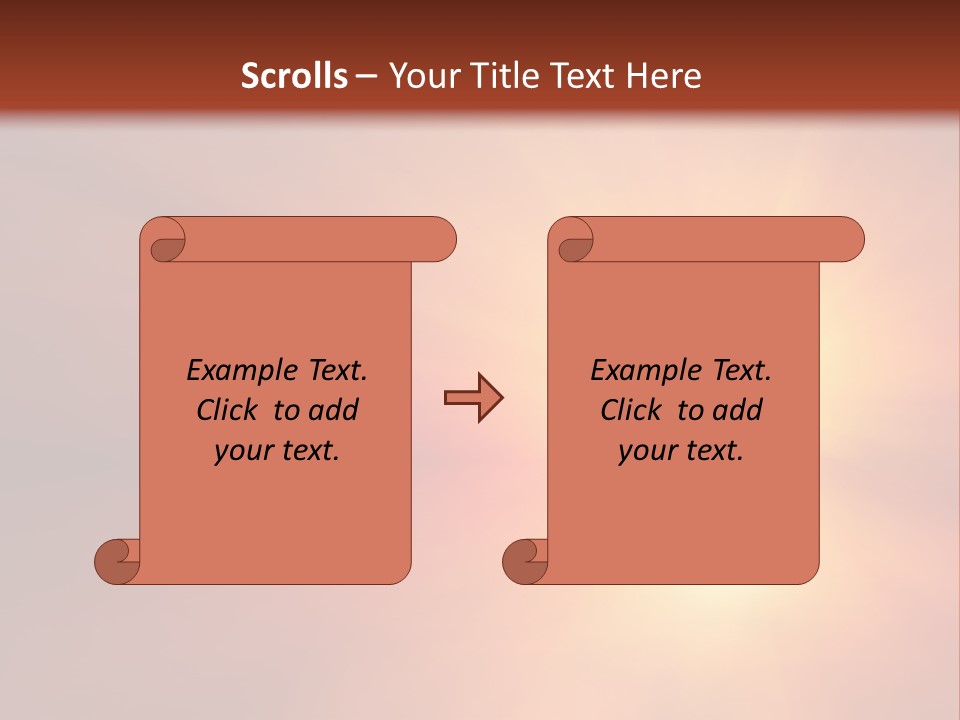 The Sun Is Shining Brightly In The Sky PowerPoint Template