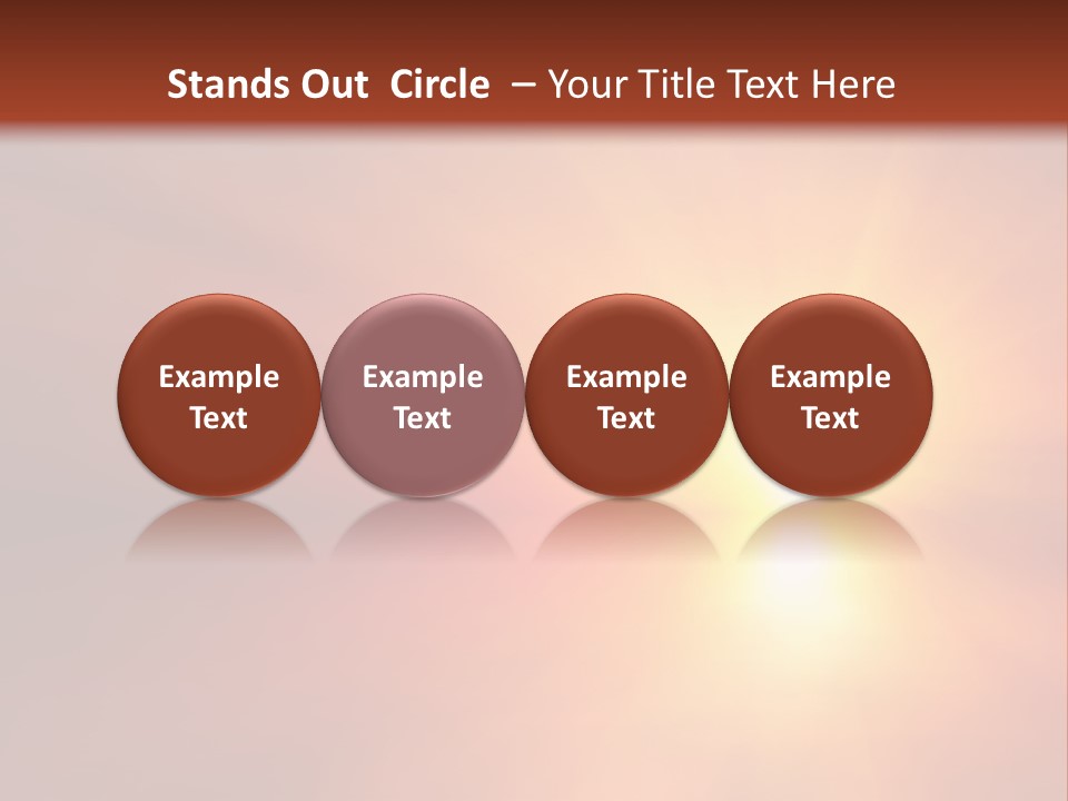 The Sun Is Shining Brightly In The Sky PowerPoint Template