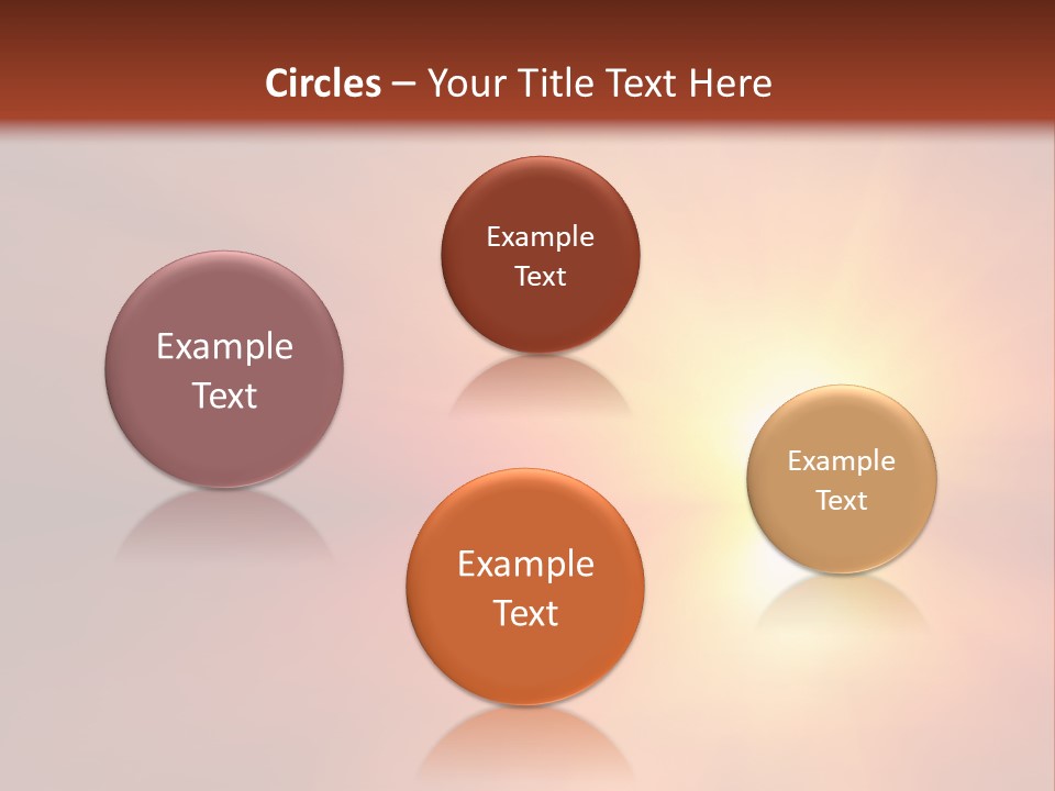 The Sun Is Shining Brightly In The Sky PowerPoint Template