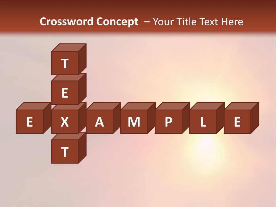 The Sun Is Shining Brightly In The Sky PowerPoint Template