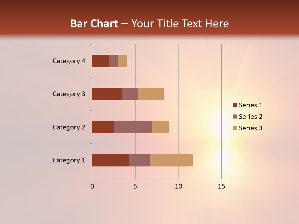 The Sun Is Shining Brightly In The Sky PowerPoint Template