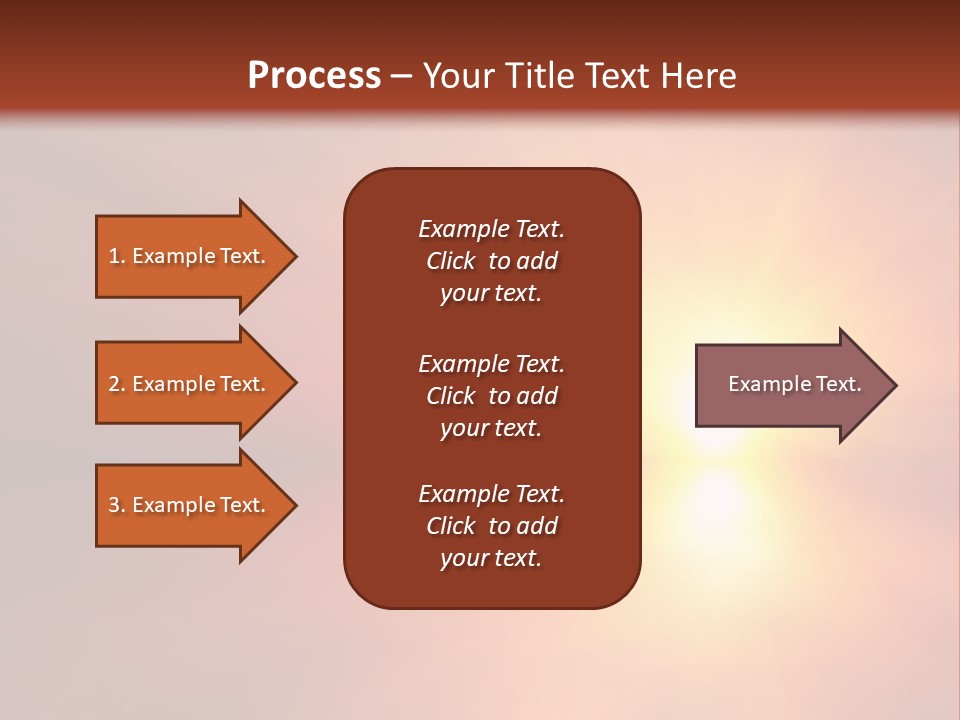 The Sun Is Shining Brightly In The Sky PowerPoint Template