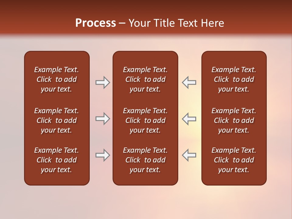 The Sun Is Shining Brightly In The Sky PowerPoint Template