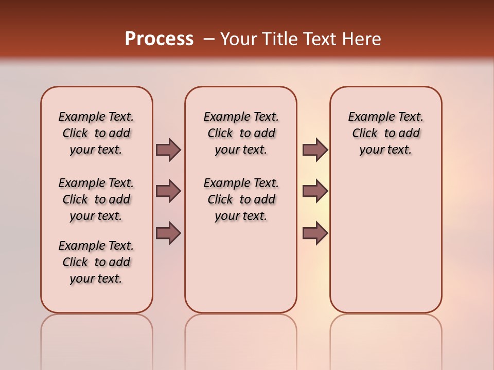The Sun Is Shining Brightly In The Sky PowerPoint Template