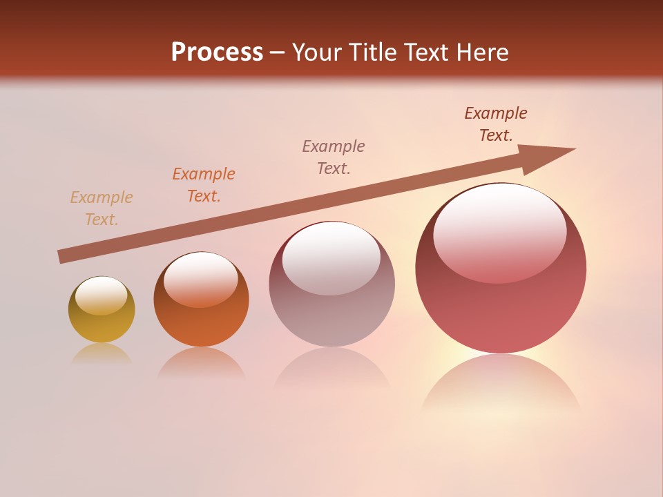 The Sun Is Shining Brightly In The Sky PowerPoint Template