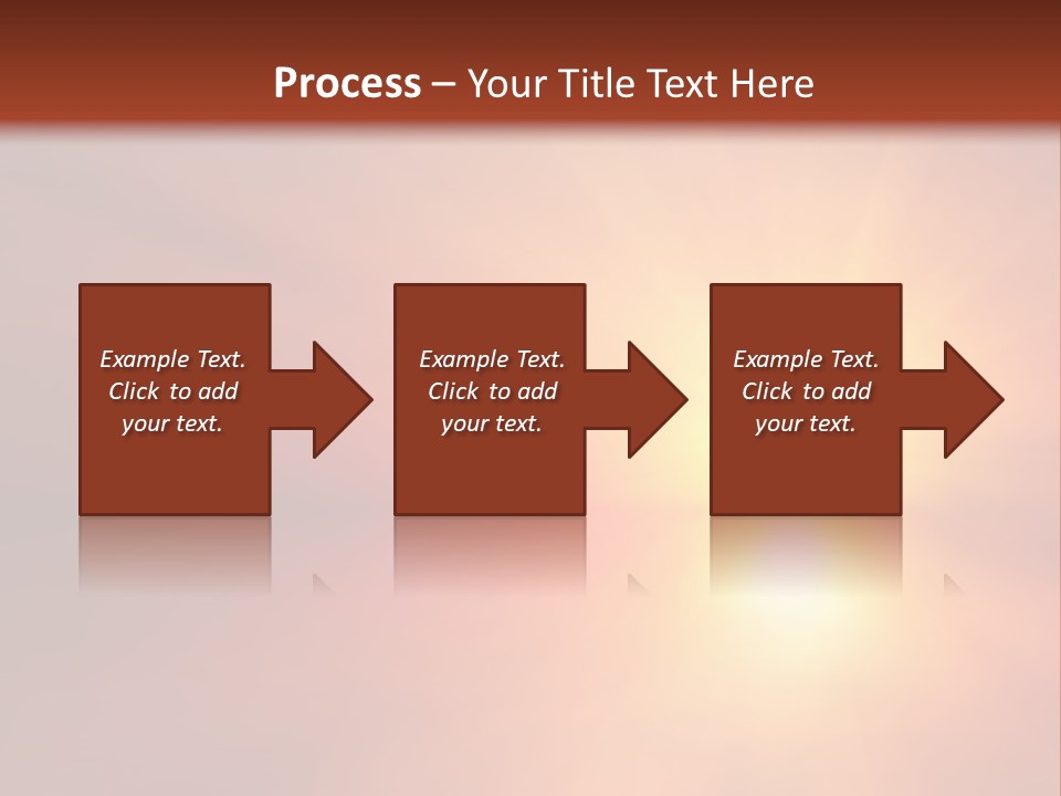 The Sun Is Shining Brightly In The Sky PowerPoint Template
