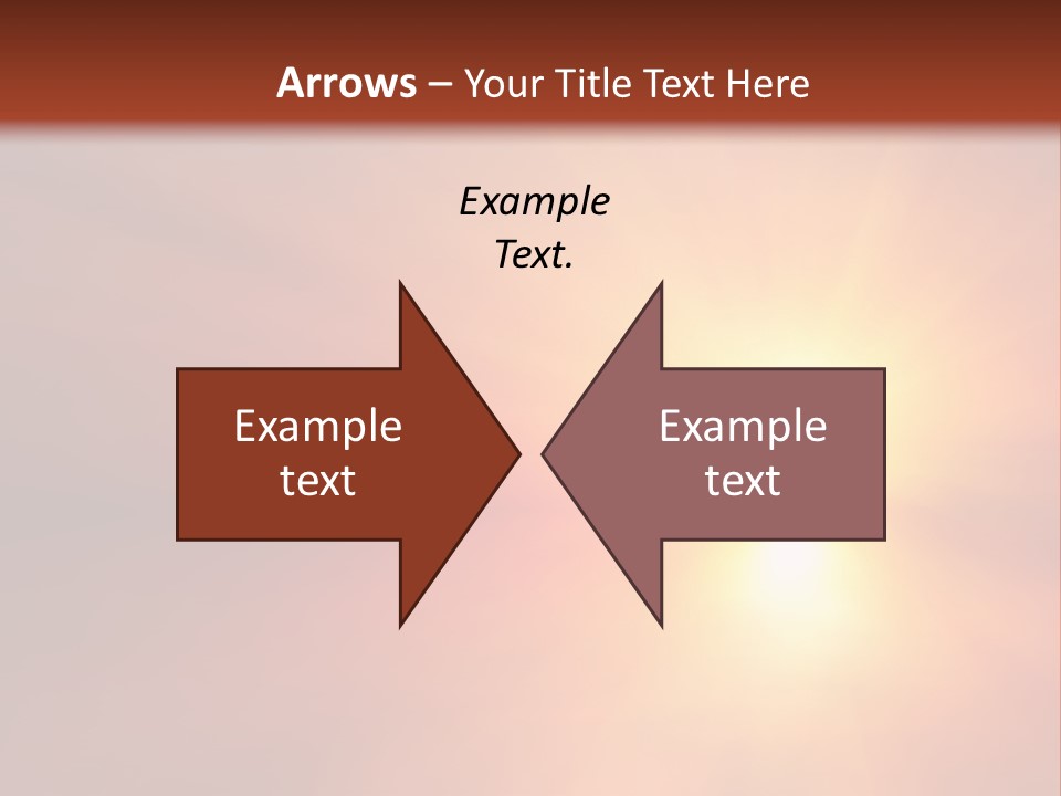 The Sun Is Shining Brightly In The Sky PowerPoint Template