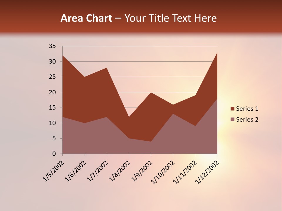 The Sun Is Shining Brightly In The Sky PowerPoint Template