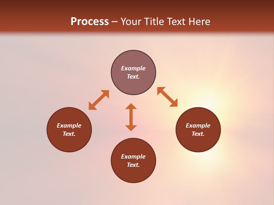The Sun Is Shining Brightly In The Sky PowerPoint Template