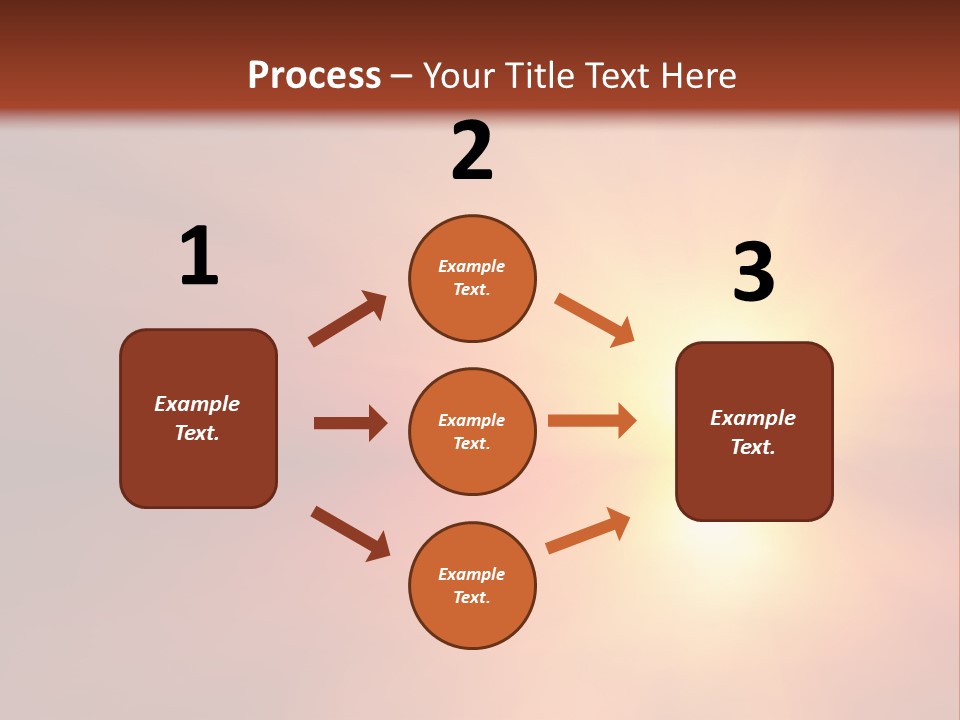 The Sun Is Shining Brightly In The Sky PowerPoint Template