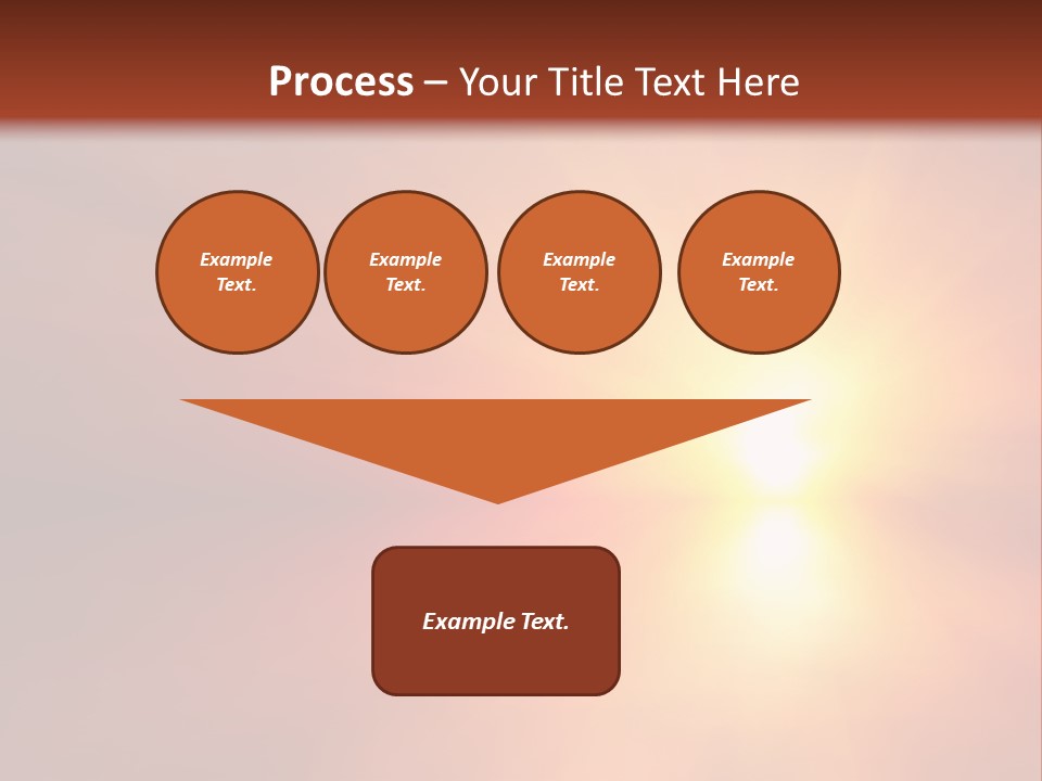 The Sun Is Shining Brightly In The Sky PowerPoint Template