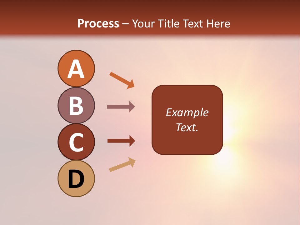 The Sun Is Shining Brightly In The Sky PowerPoint Template