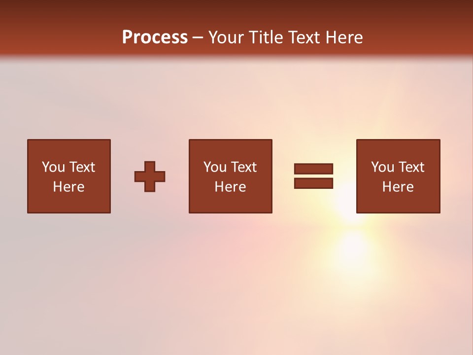 The Sun Is Shining Brightly In The Sky PowerPoint Template