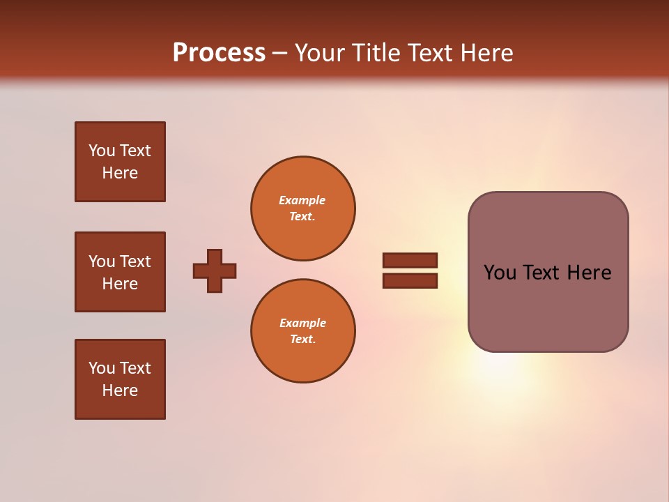 The Sun Is Shining Brightly In The Sky PowerPoint Template