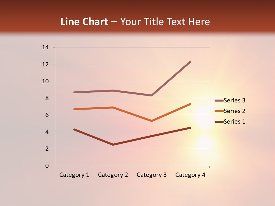 The Sun Is Shining Brightly In The Sky PowerPoint Template