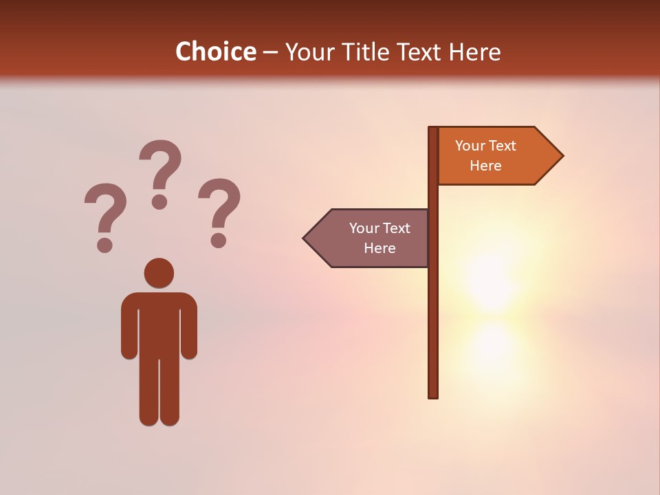 The Sun Is Shining Brightly In The Sky PowerPoint Template