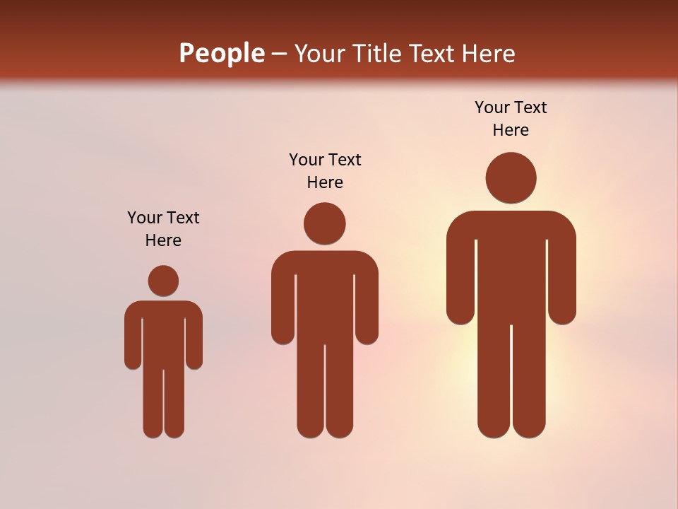 The Sun Is Shining Brightly In The Sky PowerPoint Template