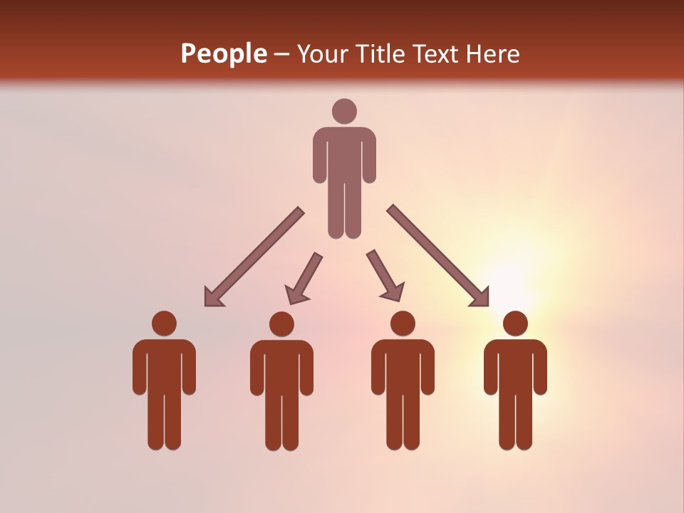 The Sun Is Shining Brightly In The Sky PowerPoint Template