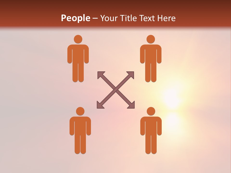 The Sun Is Shining Brightly In The Sky PowerPoint Template