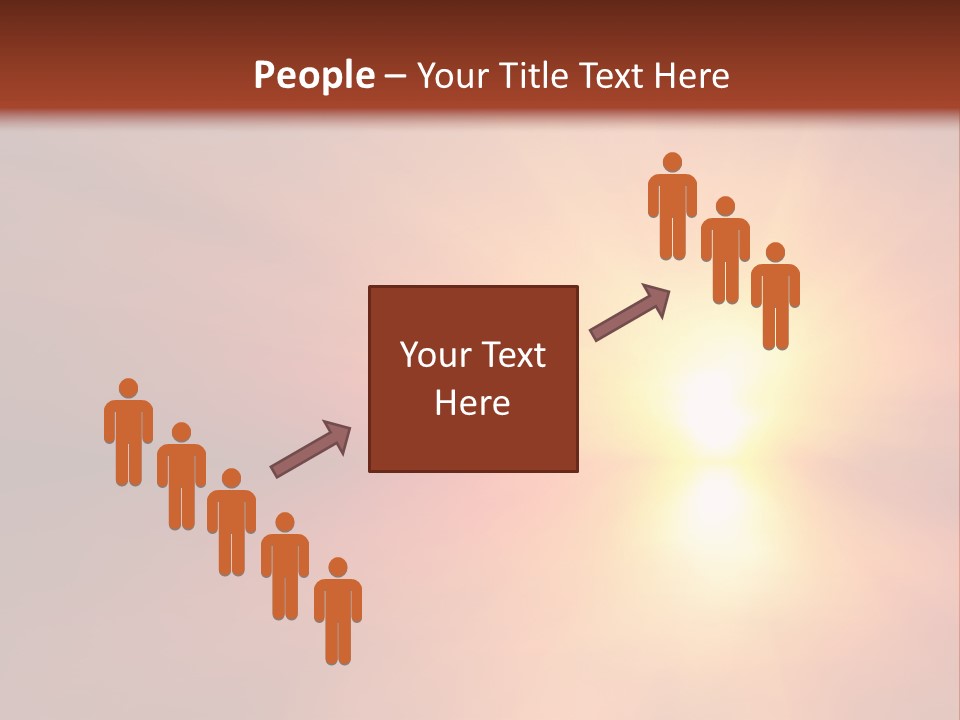 The Sun Is Shining Brightly In The Sky PowerPoint Template