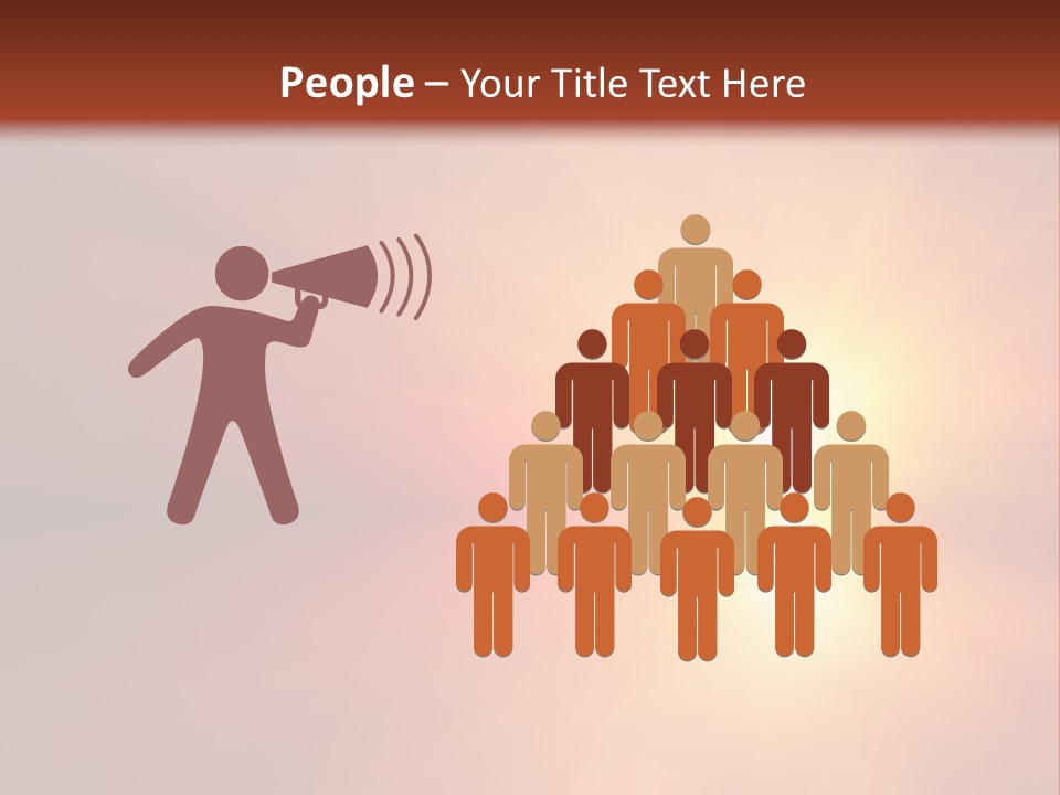 The Sun Is Shining Brightly In The Sky PowerPoint Template